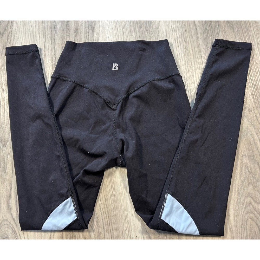 Buffbunny Collection Womens Small Black‎ High Waisted Colorblock Leggings